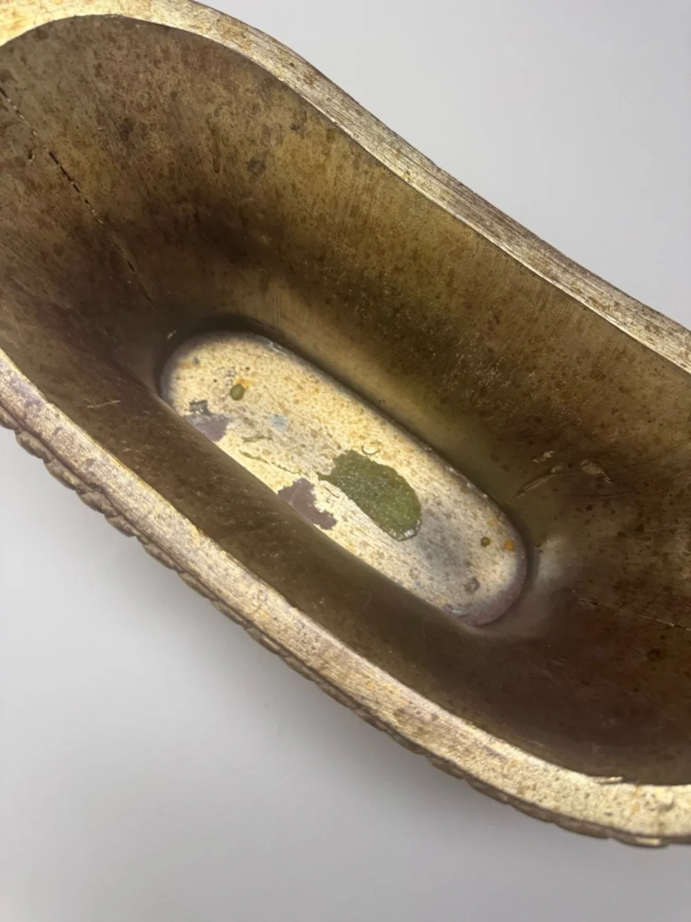 Vintage John Richard Gold Planter Hollywood Regency Oval